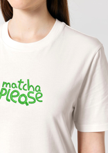 Load image into Gallery viewer, MATCHA PLEASE - Embroidered UNISEX T-shirt
