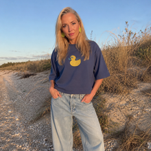 Load image into Gallery viewer, Quack! Quack! 🦆 – Embroidered Cropped T-Shirt
