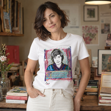 Load image into Gallery viewer, Блага Димитрова — „Ние сме онова, което прави от нас любовта.“ | ARTRIOTI Organic T-Shirt
