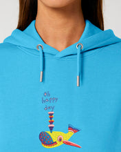 Load image into Gallery viewer, NEW - Oh happy day! 🐳 - Embroidered UNISEX hoodie
