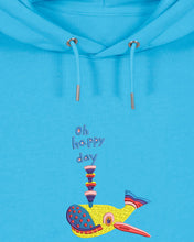 Load image into Gallery viewer, NEW - Oh happy day! 🐳 - Embroidered UNISEX hoodie
