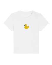 Load image into Gallery viewer, Quack, Quack 🦆 Embroidered baby tshirt
