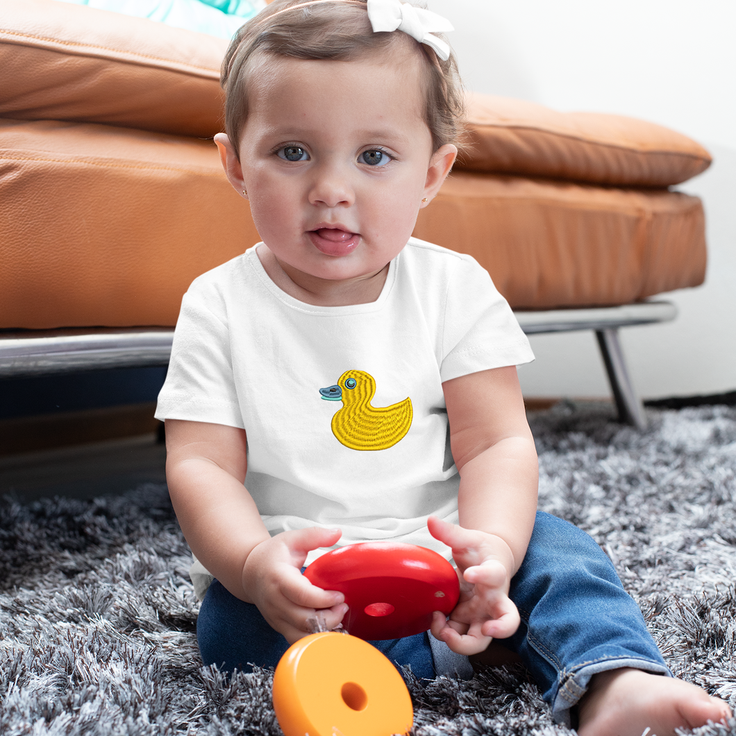 Quack, Quack 🦆 Embroidered baby tshirt