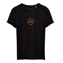 Load image into Gallery viewer, LOVEISLOVE❤️ - organic cotton embroidered unisex T-shirt
