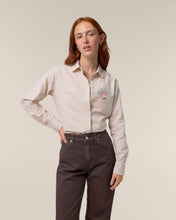 Load image into Gallery viewer, Shell we dance 🐚- Embroidered Women's Oxford Shirt
