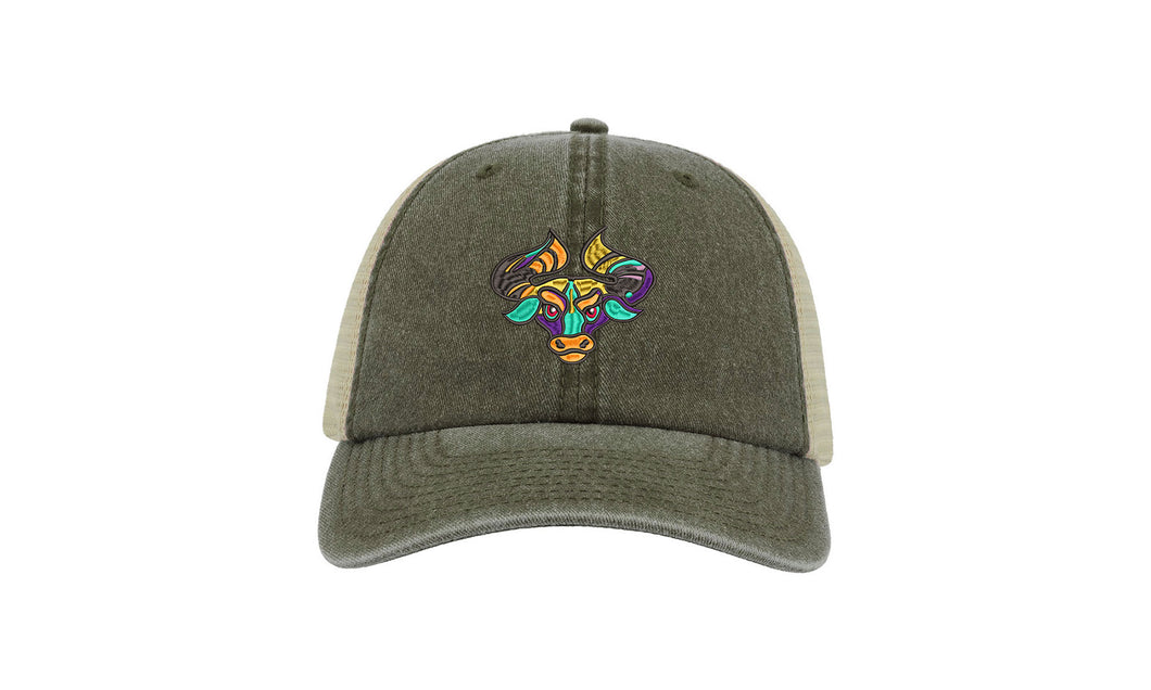 MOO - Embroidered vintage floppy cap