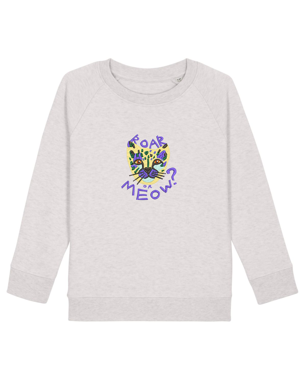 ROAR or MEOW? 🐯- Embroidered UNISEX KIDS crew neck sweatshirt