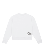 Load image into Gallery viewer, WOOF! WOOF!🐕 Embroidered WOMEN&#39;S CROPPED CREW NECK SWEATSHIRT
