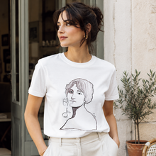 Load image into Gallery viewer, Дора Габе — Portrait | ARTRIOTI Organic T-Shirt

