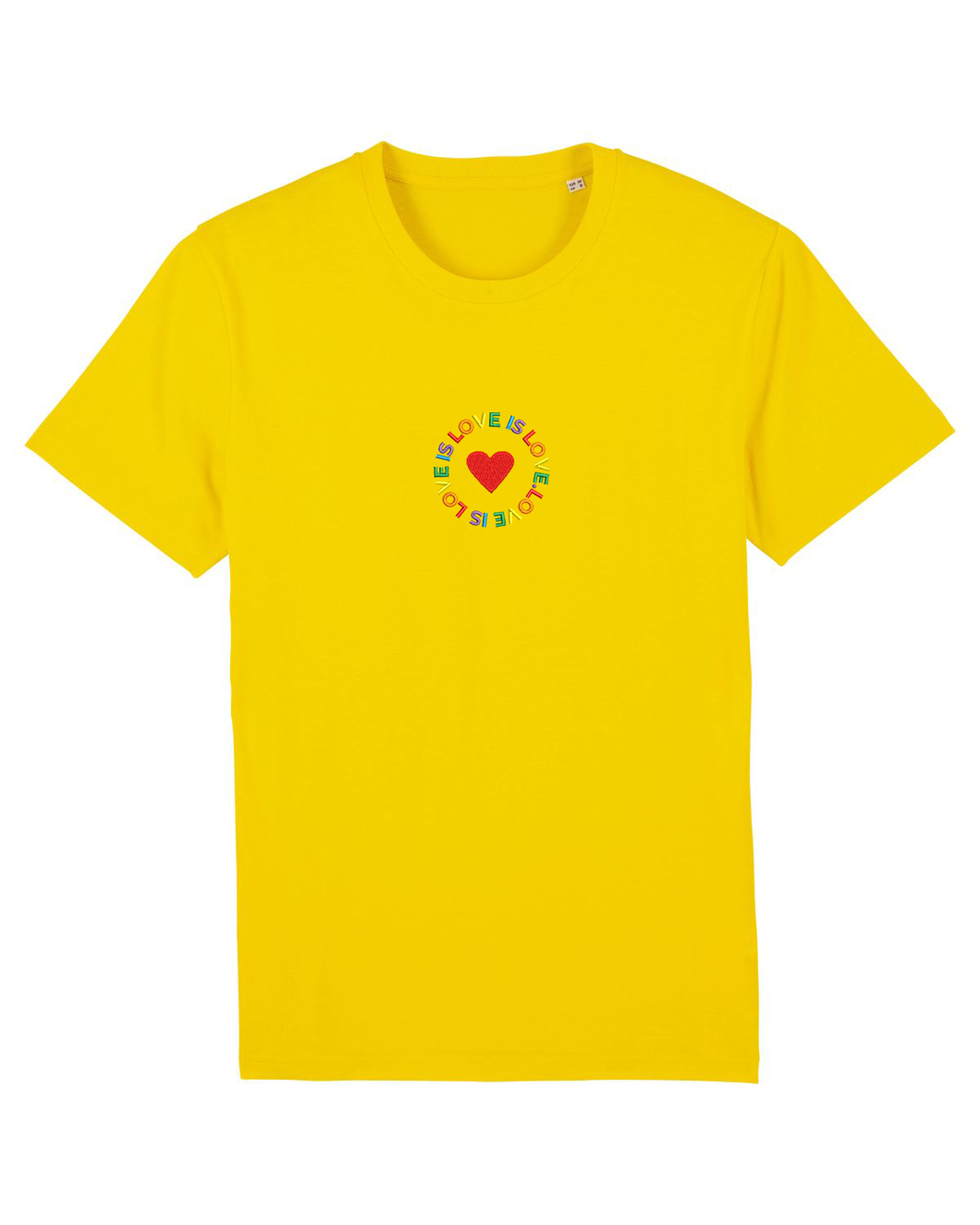LOVEISLOVE❤️ - organic cotton embroidered unisex T-shirt
