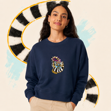 Load image into Gallery viewer, Lemur L'Amor 🐒 – Embroidered Women's Sweatshirt

