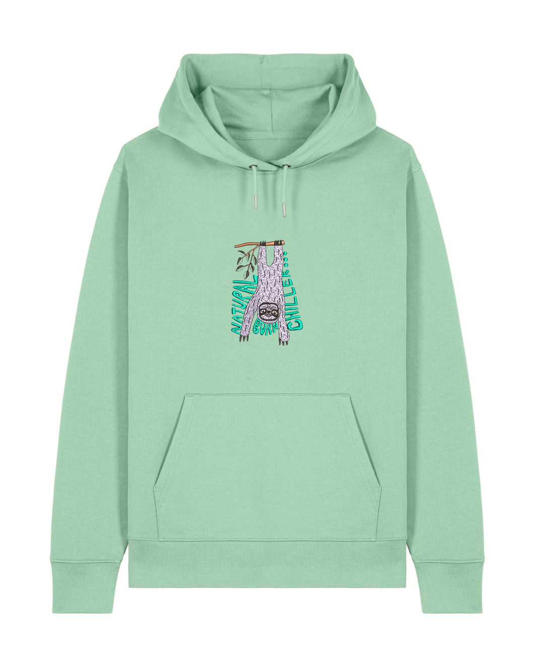 NATURAL BORN CHILLER... - Embroidered UNISEX hoodie