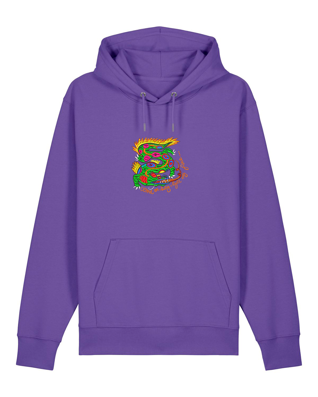 DRAGON🐲Come on, baby, light my fire... 🐉 - Embroidered UNISEX hoodie