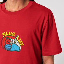 Load image into Gallery viewer, Slug life 🐌- Embroidered unisex T-shirt

