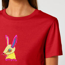 Load image into Gallery viewer, BUNNY 🐰- Embroidered WOMEN&#39;S T-SHIRT
