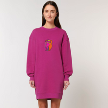 Load image into Gallery viewer, MEOW🐈 - Embroidered WOMEN&#39;S OVERSIZED CREW NECK DRESS
