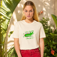 Load image into Gallery viewer, See you later alligator🐊 Embroidered T-shirt
