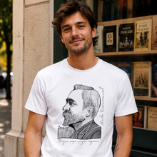 Load image into Gallery viewer, Алеко Константинов — „Разни хора, разни идеали“ | ARTRIOTI Organic T-Shirt
