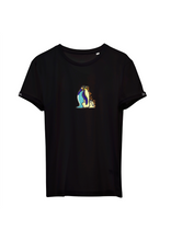 Load image into Gallery viewer, Go with the floe 🐧 organic cotton embroidered unisex T-shirt
