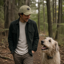 Load image into Gallery viewer, Dog – WOOF! WOOF! – Embroidered Vintage Floppy Cap
