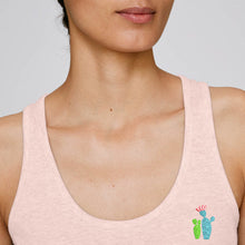 Load image into Gallery viewer, Cactus - The women&#39;s cropped tank top - Embroidered
