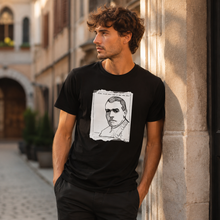Load image into Gallery viewer, Йордан Йовков — „Боже, колко мъка има по тоя свят, боже!“ | ARTRIOTI Organic T-Shirt
