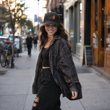 Load image into Gallery viewer, Cat – MEOW! – Embroidered Vintage Floppy Cap
