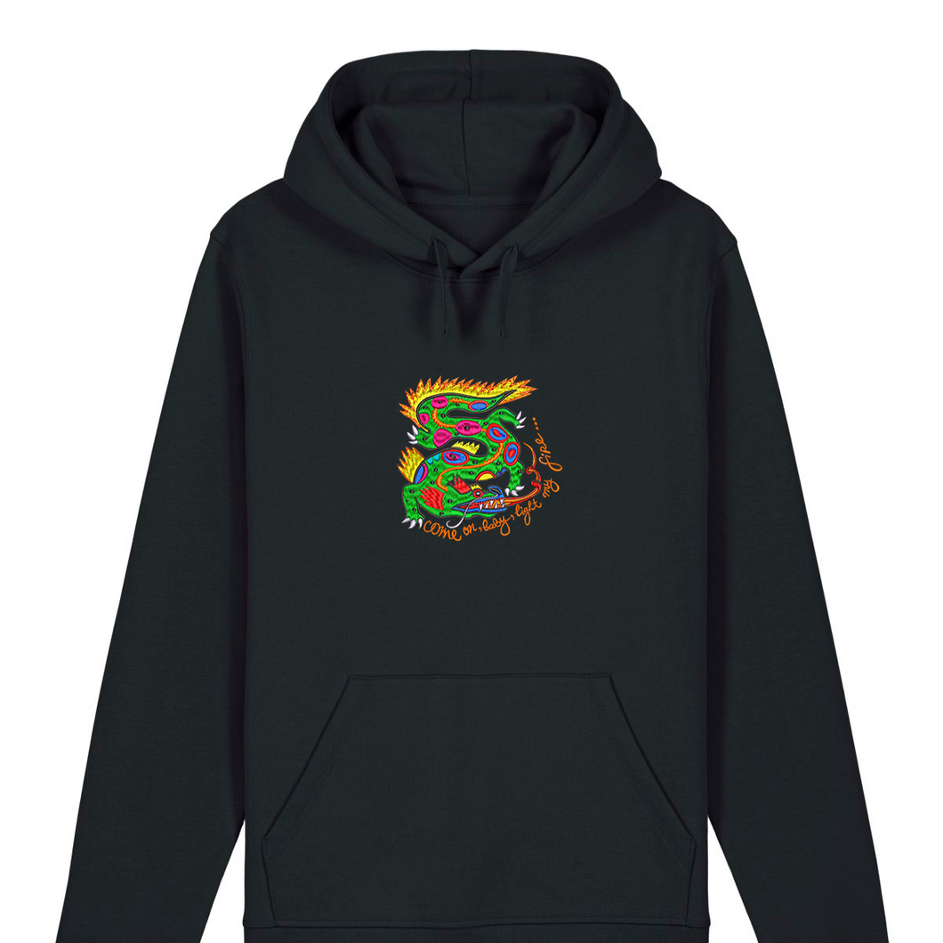 🐲Come on, baby, light my fire... 🐉- Embroidered UNISEX hoodie