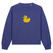 Load image into Gallery viewer, Quack! Quack! 🦆 – Embroidered Women's Sweatshirt
