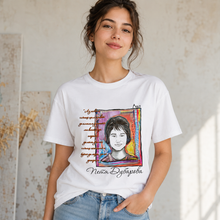 Load image into Gallery viewer, Петя Дубарова — Portrait | ARTRIOTI Organic T-Shirt
