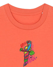 Load image into Gallery viewer, FREE AS A BIRD. 🦜- Embroidered kids tshirt
