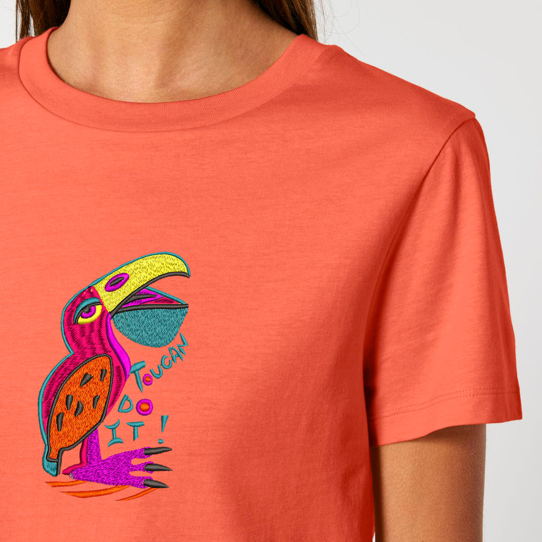 TOUCAN do it! 🐦 - Embroidered WOMEN'S T-SHIRT