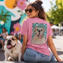Load image into Gallery viewer, English Bulldog – WOOF! – Printed Unisex T-Shirt
