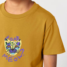 Load image into Gallery viewer, ROAR or MEOW? - Embroidered kids tshirt
