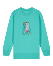 Load image into Gallery viewer, NATURAL BORN CHILLER... Embroidered kids&#39; crew neck sweatshirt
