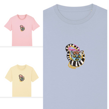 Load image into Gallery viewer, Lemur L&#39;amor  organic cotton embroidered kids T-shirt
