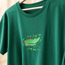 Load image into Gallery viewer, See You Later Alligator 🐊 – Embroidered Unisex T-Shirt
