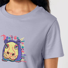 Load image into Gallery viewer, Don&#39;t be hippocritical 🦛- Embroidered Women&#39;s T-shirt
