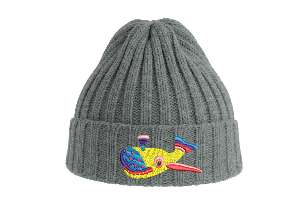 WHALE 🐳- Embroidered vintage fisherman style beanie
