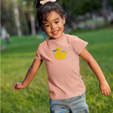 Load image into Gallery viewer, Quack, Quack 🦆- Embroidered kids tshirt
