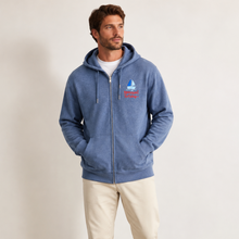 Load image into Gallery viewer, Permanent Holiday 🌴 – Embroidered Unisex Zip Hoodie · Last Piece

