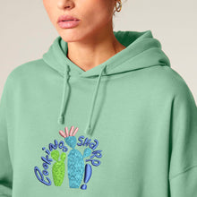 Load image into Gallery viewer, Looking sharp!🌵 - Embroidered women&#39;s hoodie sweatshirt
