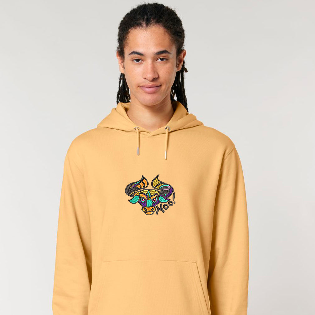 MOO- Embroidered UNISEX hoodie