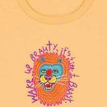 Load image into Gallery viewer, Lion - WAKE UP BEAUTY, IT&#39;S TIME TO BEAST.- Embroidered UNISEX T-shirt
