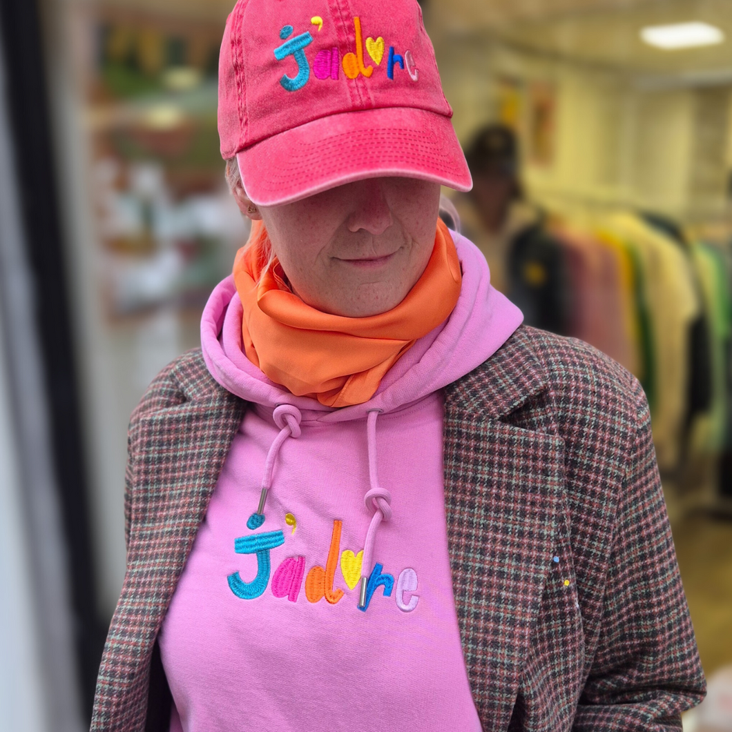 J'ADORE 💛 - Embroidered women's hoodie sweatshirt
