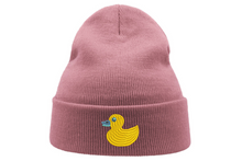 Load image into Gallery viewer, Quack, Quack 🦆 - Embroidered classic shaped recycled polyester beanie
