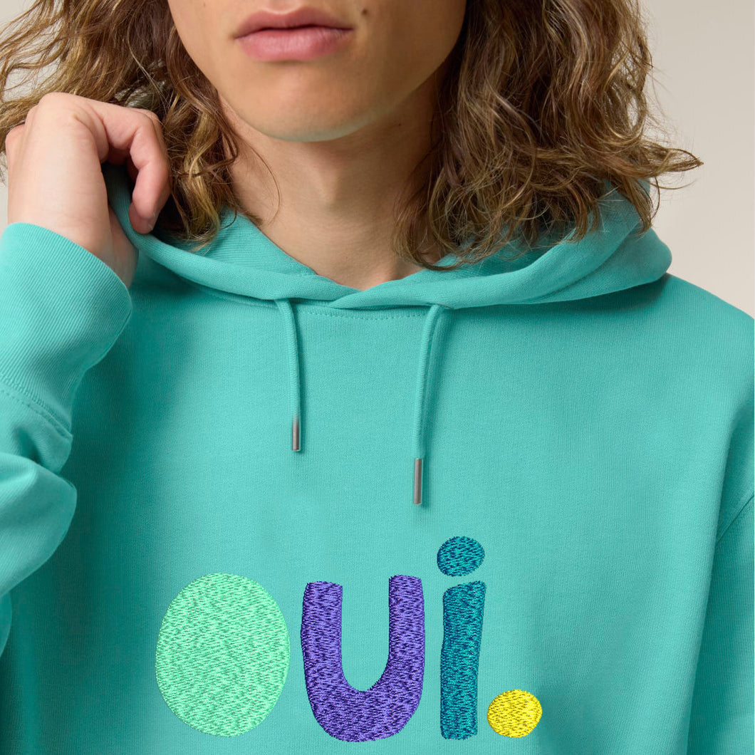 OUI. - Embroidered UNISEX hoodie