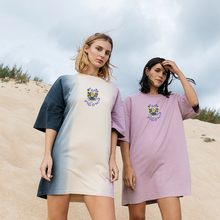 Load image into Gallery viewer, ROAR or MEOW? 🐯 - Embroidered WOMEN&#39;S OVERSIZED T-SHIRT DRESS
