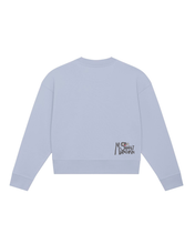 Load image into Gallery viewer, Lemur L&#39;amor Embroidered WOMEN&#39;S CROPPED CREW NECK SWEATSHIRT
