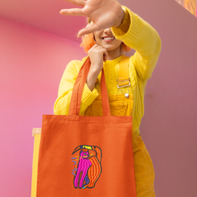 Load image into Gallery viewer, Meow 🐈 Embroidered light woven tote
